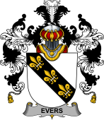 Irish Family Coat of Arms (v.25b) Evers
