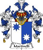 Italian Family Coat of Arms (v.25b) Martinelli