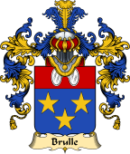 French Family Coat of Arms (v.25) Brulle
