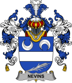 Irish Family Coat of Arms (v.25b) Nevins or McNevins