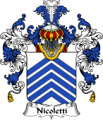 Italian Family Coat of Arms (v.25b) Nicoletti