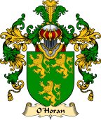 Irish Family Coat of Arms (v.25a) O'Horan or Haren