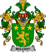 Irish Family Coat of Arms (v.25b) Mulcahy or O'Mulcahy