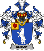 Irish Family Coat of Arms (v.25b) Dehany