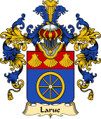 French Family Coat of Arms (v.25) Larue ( de la Rue)