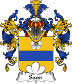 Italian Family Coat of Arms (v.25b) Sassi
