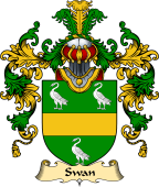 English Family Coat of Arms (v.25) Swan