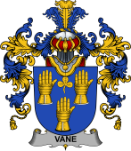 Irish Family Coat of Arms (v.25b) Vane