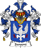 Italian Family Coat of Arms (v.25b) Sansoni
