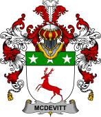 Irish Family Coat of Arms (v.25b) McDevitt