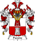 Italian Family Coat of Arms (v.25b) Pavone