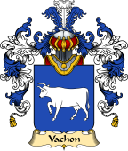 French Family Coat of Arms (v.25) Vachon