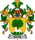 Irish Family Coat of Arms (v.25b) Rothe