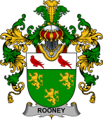 Irish Family Coat of Arms (v.25b) Rooney or  O'Rooney