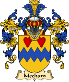 Irish Family Coat of Arms (v.25a) Mecham