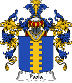 Italian Family Coat of Arms (v.25b) Paola