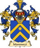 Italian Family Coat of Arms (v.25a) Mannucci
