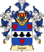 French Family Coat of Arms (v.25) Coeur