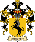 Italian Family Coat of Arms (v.25a) Alessandro