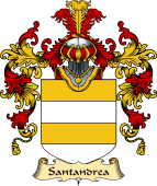Italian Family Coat of Arms (v.25a) Santandrea