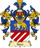 Italian Family Coat of Arms (v.25a) Sisco