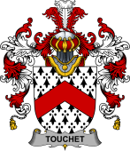 Irish Family Coat of Arms (v.25b) Touchet