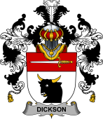 Irish Family Coat of Arms (v.25b) Dickson