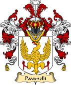 Italian Family Coat of Arms (v.25a) Pavanelli