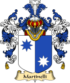 Italian Family Coat of Arms (v.25a) Martinelli
