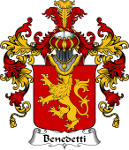 Italian Family Coat of Arms (v.25b) Benedetti