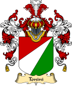 Italian Family Coat of Arms (v.25a) Tonini