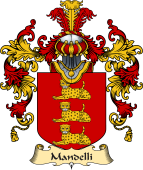 Italian Family Coat of Arms (v.25a) Mandelli
