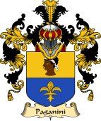 Italian Family Coat of Arms (v.25a) Paganini