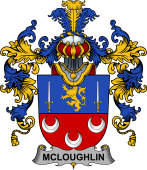 Irish Family Coat of Arms (v.25b) McLoughlin or Loughlin