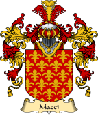 Italian Family Coat of Arms (v.25a) Macci