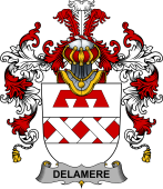 Irish Family Coat of Arms (v.25b) Delamere
