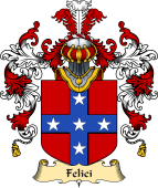 Italian Family Coat of Arms (v.25a) Felici