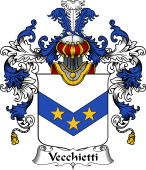 Italian Family Coat of Arms (v.25b) Vecchietti