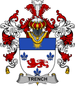 Irish Family Coat of Arms (v.25b) Trench