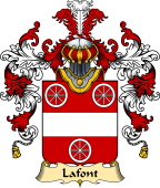 French Family Coat of Arms (v.25) Lafont