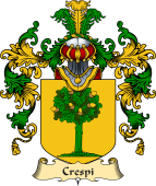 Italian Family Coat of Arms (v.25a) Crespi
