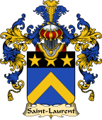 French Family Coat of Arms (v.25) Saint-Laurent
