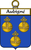 French Family Coat of Arms (v.25) Aubigné