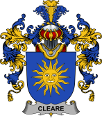 Irish Family Coat of Arms (v.25b) Cleare