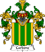 Italian Family Coat of Arms (v.25b) Carbone