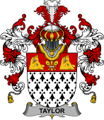 Irish Family Coat of Arms (v.25b) Taylor
