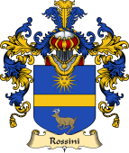 Italian Family Coat of Arms (v.25a) Rossini