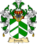 Italian Family Coat of Arms (v.25a) Borsello