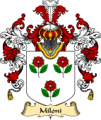 Italian Family Coat of Arms (v.25a) Miloni