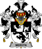 Irish Family Coat of Arms (v.25b) Mervyn